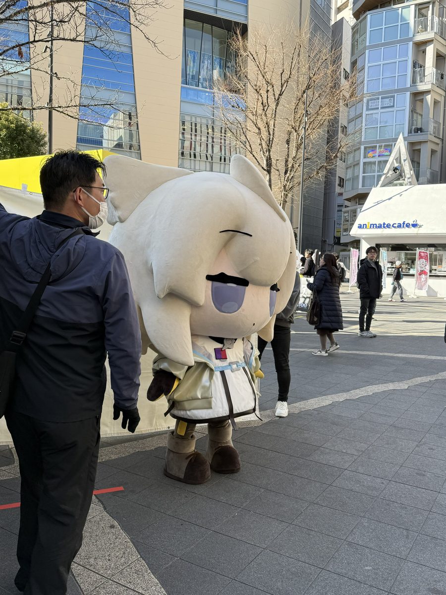 이케부쿠로 거리의 귀여운 캐릭터 마스코트 인형탈과 이벤트